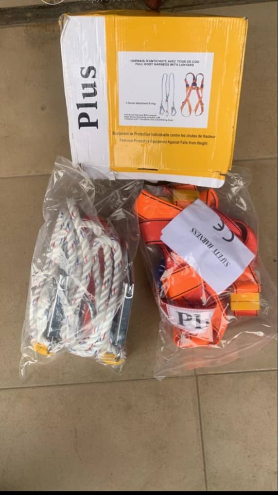Full-Body Safety Harness & Lanyard