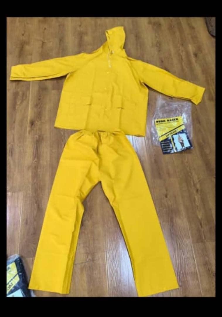 Yellow Rain Suit — Jacket & Trousers