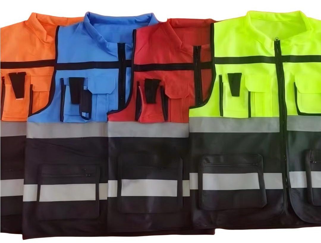 Reflective Multi-Pocket Work Vests